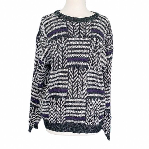 Zeppelin Sweaters - Vintage Graphic Black/White Crewneck Sweater | Siz